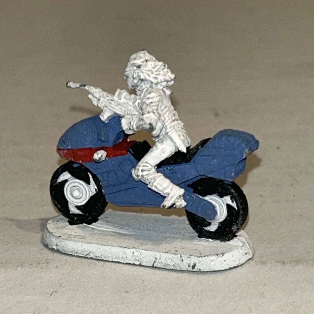 1991 RAL PARTHA PEWTER PP1305 MOTORCYCLE‎ W/DRIVER D.SUMMER